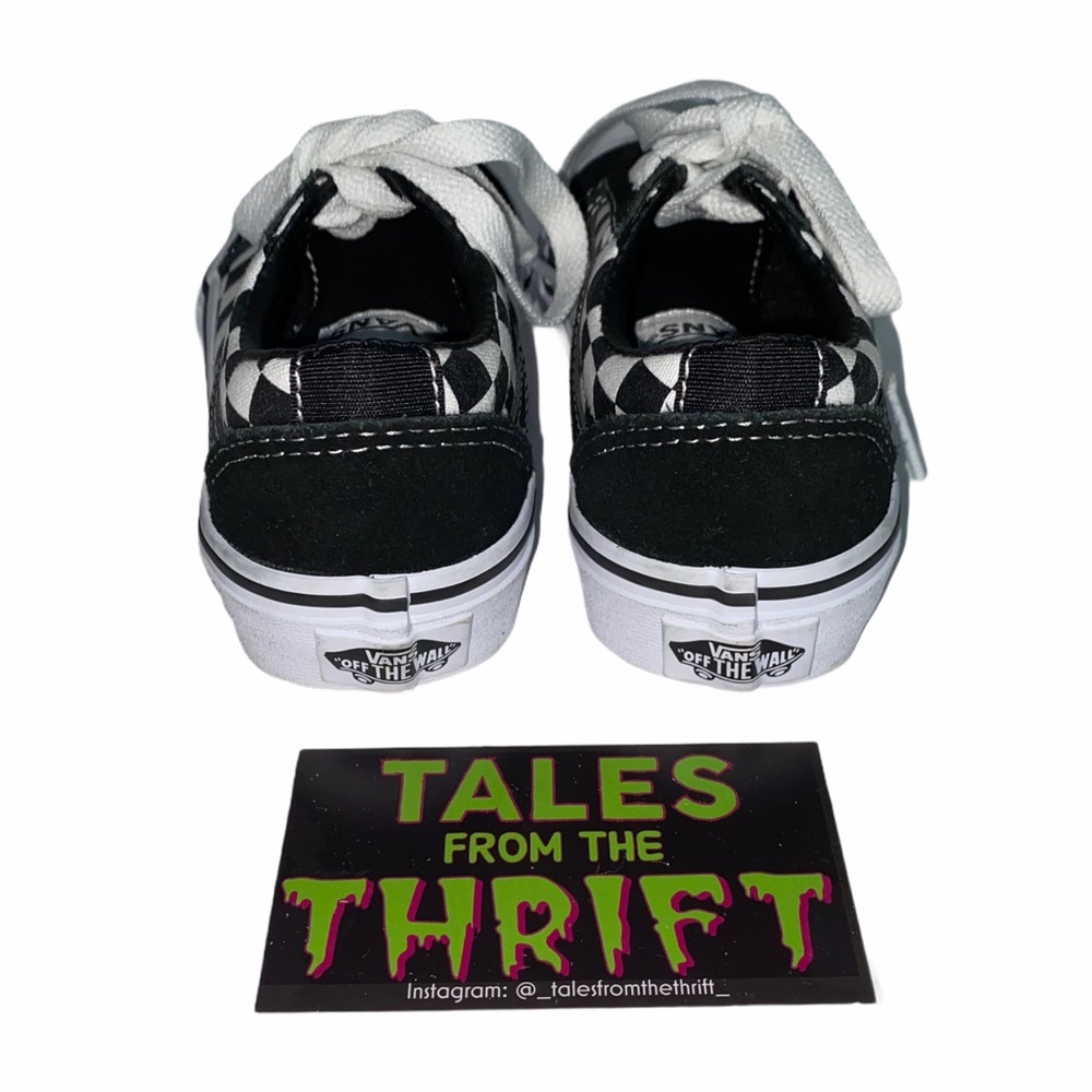 Vans Youth Ward Black and White Checkered Sneaker - Picture 4 of 8